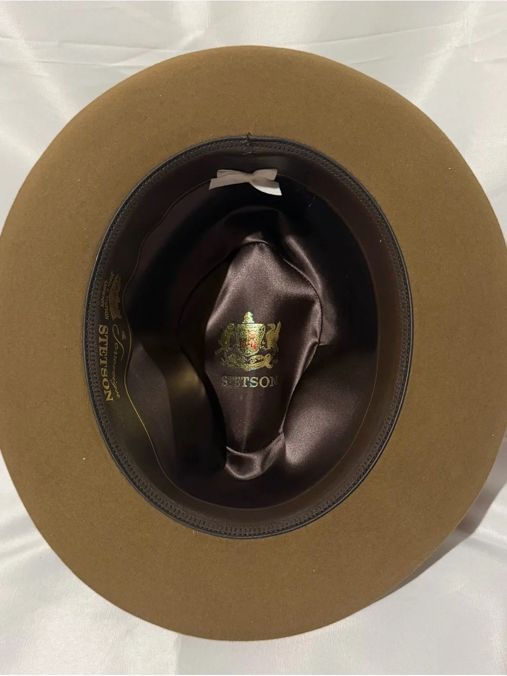 Stetson the Sovereign Men’s Felt Temple Fedora - Tawny Brown (size: 7 1/4)